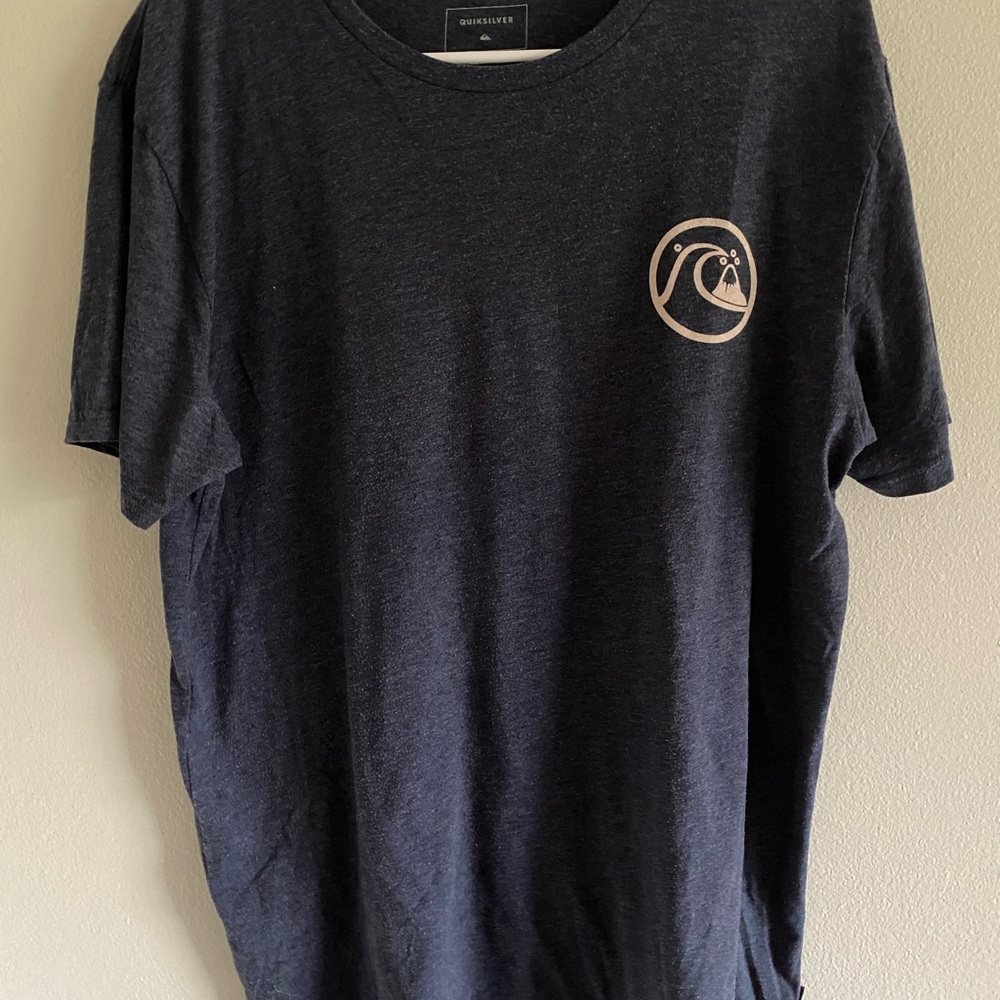 Quiksilver Black Short Sleeve Tee Casual Cotton